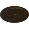 Ekena Millwork Kaya Ceiling Medallion (Fits Canopies up to 5 1/4"), Hand-Painted Bronze, 23 5/8"OD x 1 1/2"P CM23KABZS - alternate 2